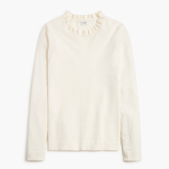 J. Crew Sweaters - 🔥🔥🔥NEW J. Crew Cotton Ruffleneck Sweater